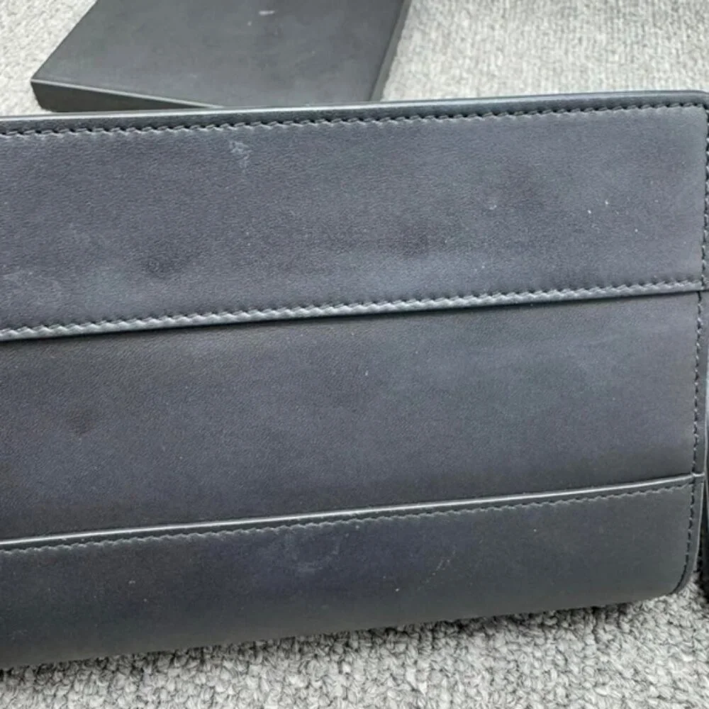 Authentic Gucci Queen Margaret Bee Chain Wallet Black Leather GG Crossbody - Picture 15 of 16